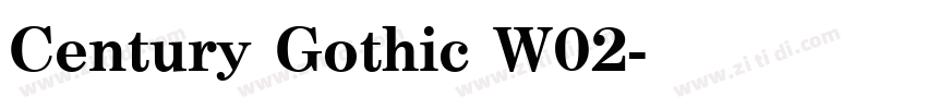 Century Gothic W02字体转换